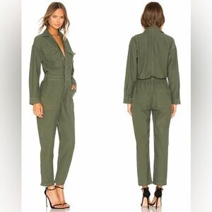 Citizens of Humanity Retreat Green Marta Surplus Jumpsuit